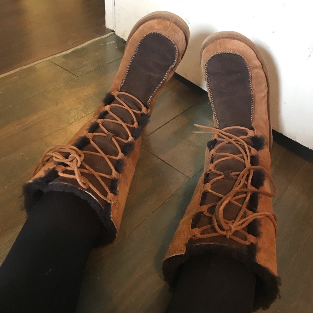 Tall UGG Whitley moccasin boots